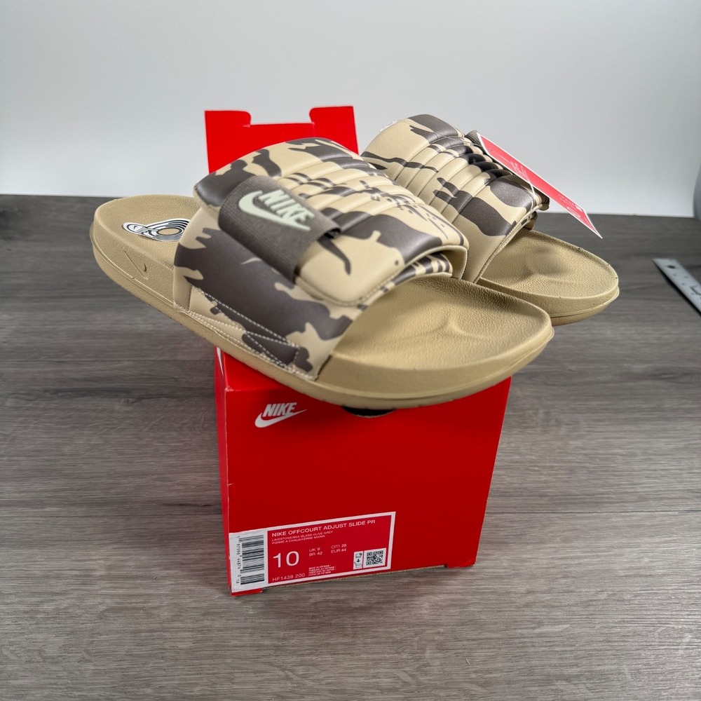 Nike Offcourt Adjust Slide Men's Size 10 Camo Color Slip On Sandal HF1438-200